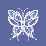 Lacy abstract butterfly N2
