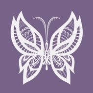 Lacy abstract butterfly N3