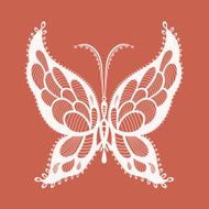 Lacy abstract butterfly N4