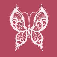 Lacy abstract butterfly N5