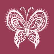 Lacy abstract butterfly N7