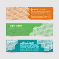 Set of colorful banners Modern concept N2