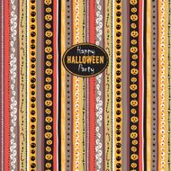 Seamless pattern Vintage Happy Halloween Flat style N4