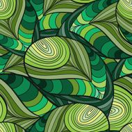 Vector Green Abstract Seamless Pattern