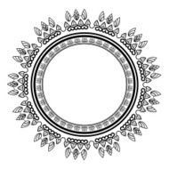 Vector Abstract Ornament Circle N2