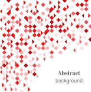 Abstract geometric vector background in shades of red