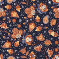 Vector seamless flowers pattern N2