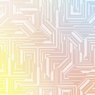 Vector pattern geometric shapes placed on multicolored blurred background