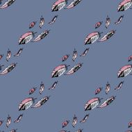 Seamless pattern with feathers N27
