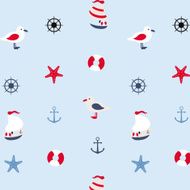 Seamless pattern in marine style N11