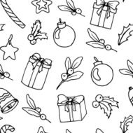 Christmas seamless pattern N133