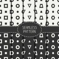 Line polygon seamless pattern Geometric figures shape Wrapping paper
