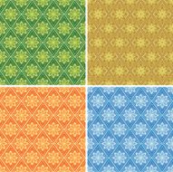 set of vector seamless pattern for background