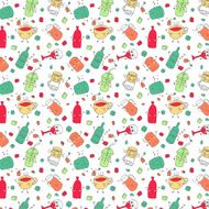 Stunning seamless pattern with glass
