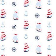 Seamless pattern in marine style N13