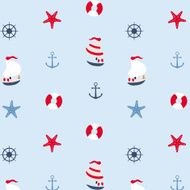 Seamless pattern in marine style N14