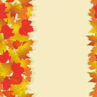 Seamless pattern with bright autumn leaves N5