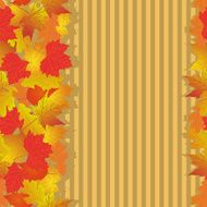 Seamless pattern with bright autumn leaves N6
