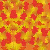 Seamless pattern with bright autumn leaves N7