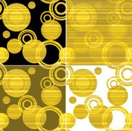 Classic dotted seamless gold pattern