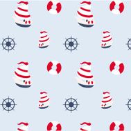 Seamless pattern in marine style N16