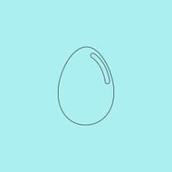 Vector egg icon Eps10 Easy to edit N2