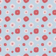 Christmas seamless background with vintage style snowflakes Illustration can be