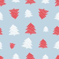 Seamless Christmas pattern Scrapbook New Year theme Vector illustration N6