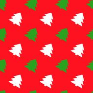 Seamless background with vintage style Christmas trees Illustration can be