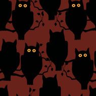 Owls sitting on a branch N2