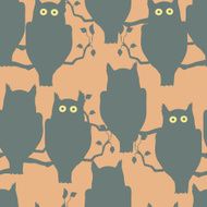 Owls sitting on a branch N3