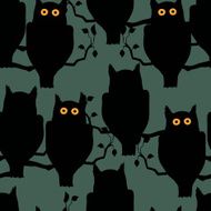 Owls sitting on a branch N4