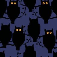 Owls sitting on a branch N5