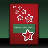 Christmas Card Flyer or Cover Design Template N6