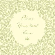 Floral invitation card with copy space