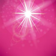 Summer Sun on Pink Sky Background