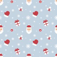 Seamless Christmas pattern Scrapbook New Year theme Vector illustration N8
