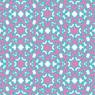 Romantic pink symmetrical pattern N17