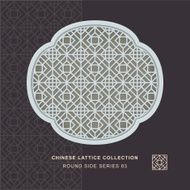 Chinese window tracery round side frame 83 square diamond