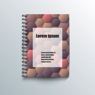 Notepad template with abstract background N21