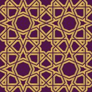 Seamless geometric tiling pattern N12