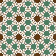 Seamless geometric tiling pattern N14