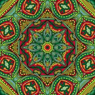 Bright Ethnic Indian Seamless Ornament