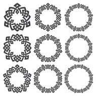 Set of circular patterns N4