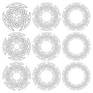 Set of circular patterns N5