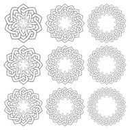 Set of circular patterns N7