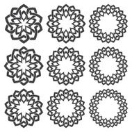 Set of circular patterns N8