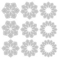 Set of circular patterns N9