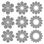 Set of circular patterns N10