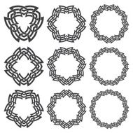 Set of circular patterns N15